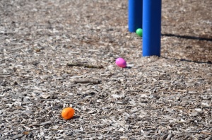 eggs lurking in the playground, ready to be hunted